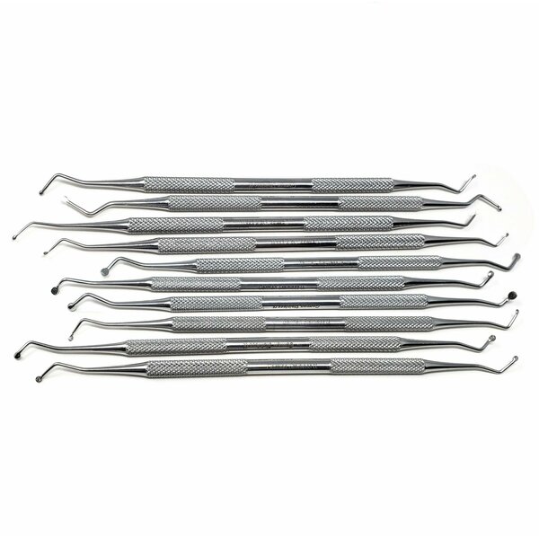 A2Z Scilab 10 Pcs Excavation Spoons Dental Professional Stainless Steel Tools A2Z-ZR918
